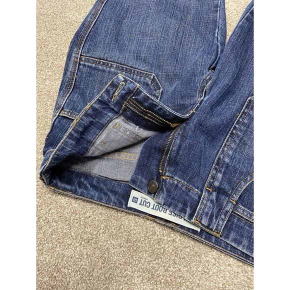 Y2k Grunge Streetwear Gap bootcut jeans sz 4R low rise dark wash Rodeo Western - Picture 5 of 13